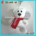 Hot selling for the polar bear plush keychain ,Stuffed Keychains toys